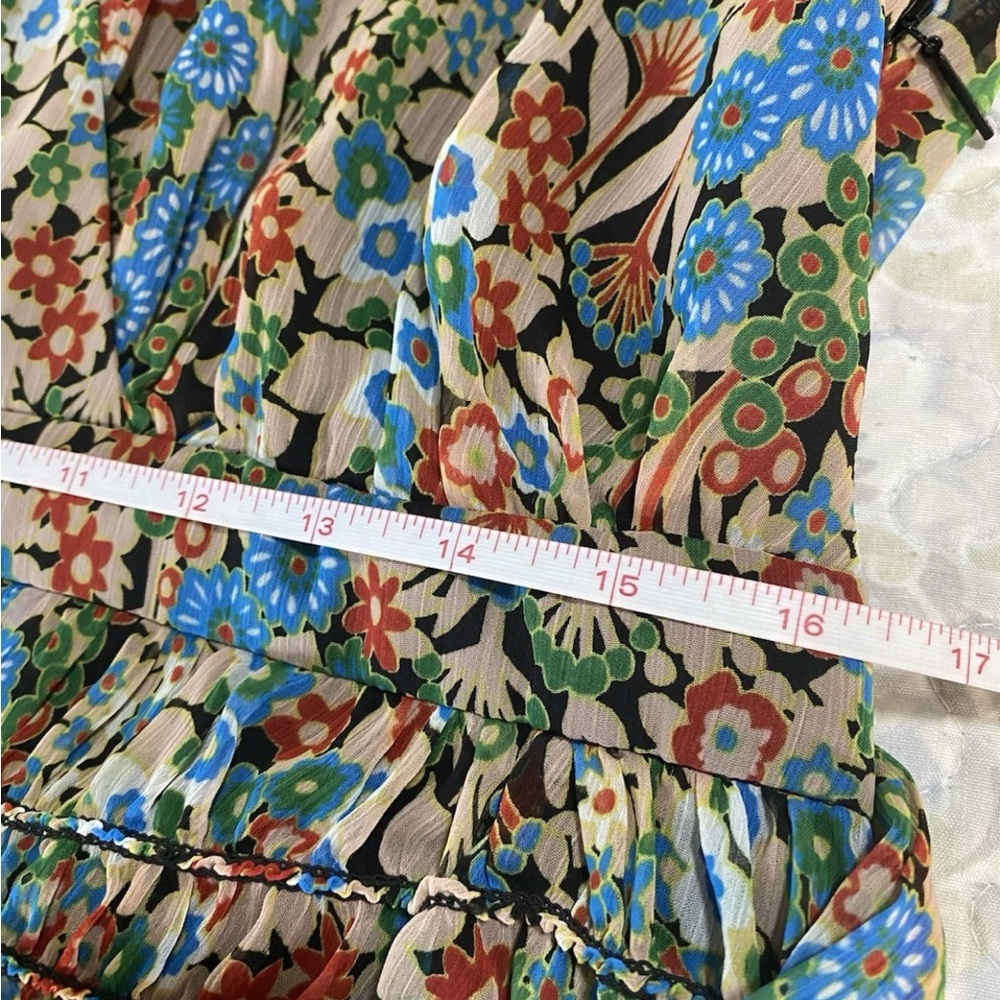 NWT Ted Baker Tiania Smock Panel Wrap Mini Dress Floral Lightweight Sz 4 Rt $295 - Picture 14 of 15